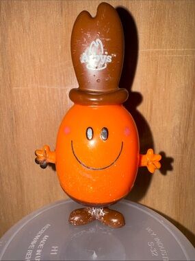 RARE Vintage Mr. Arby Jr. 2014 Arby’s Kids Meal Promotion Mr. Men Mr. Happy4”